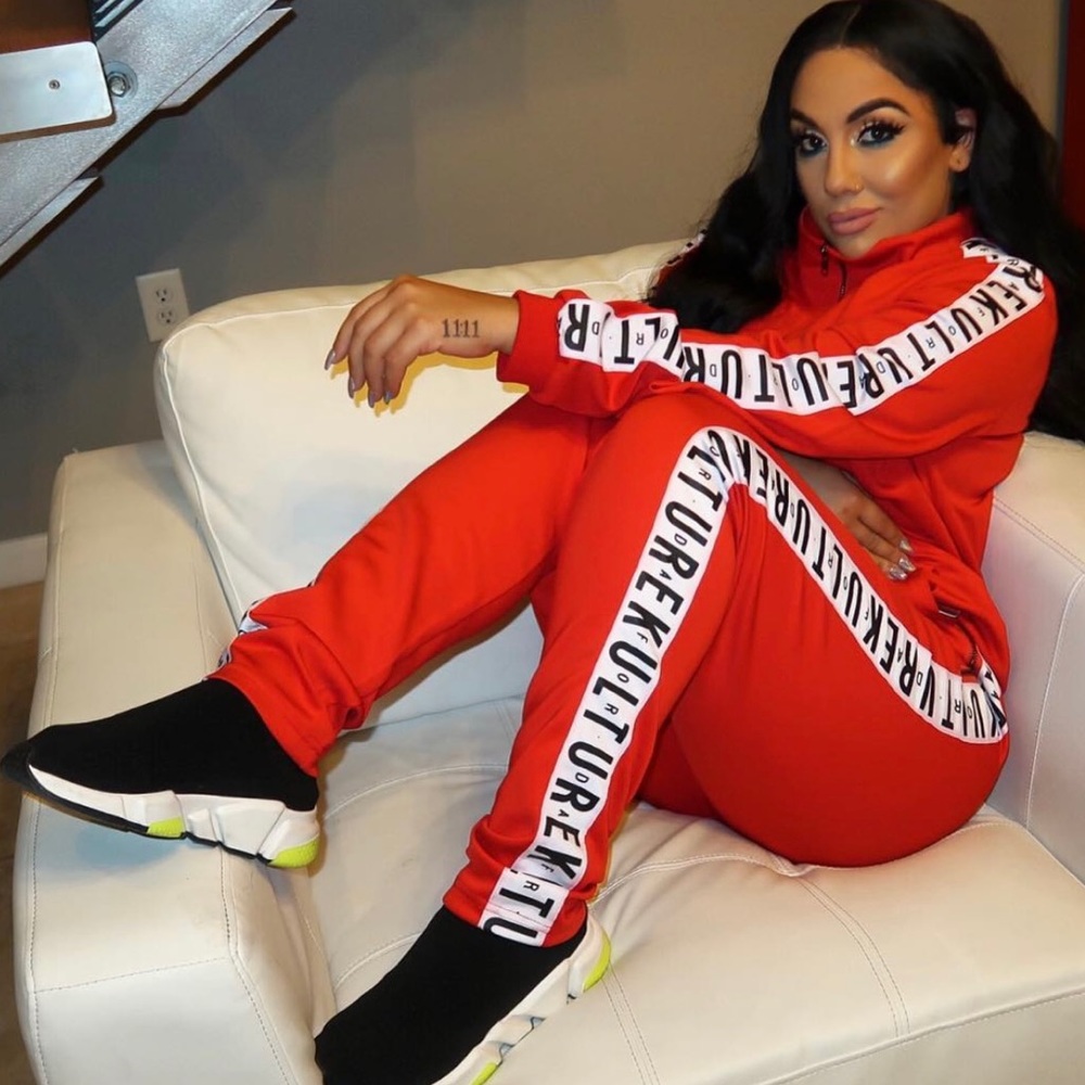 Two piece couture kulture track suit